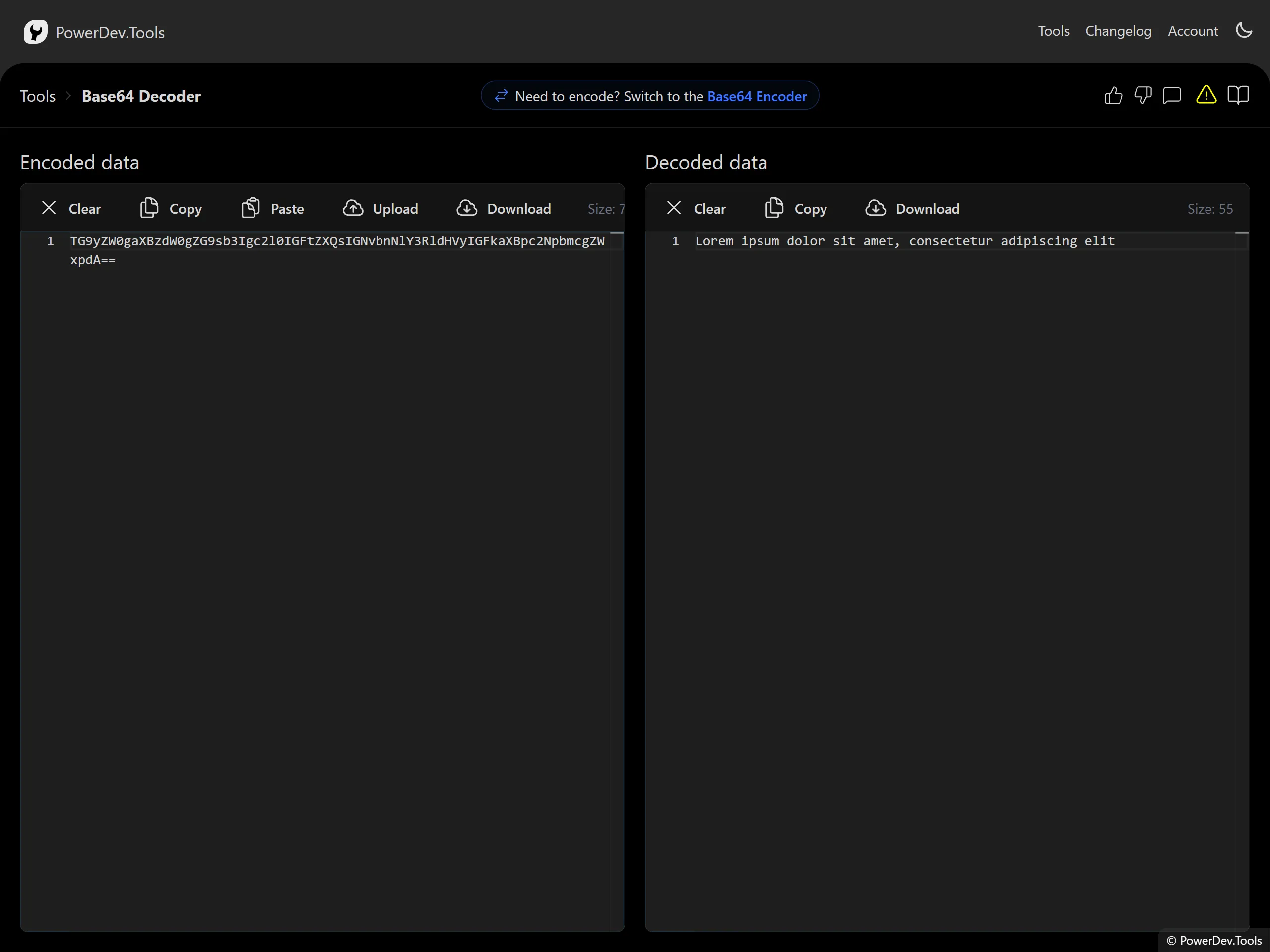 Base64 Decoder