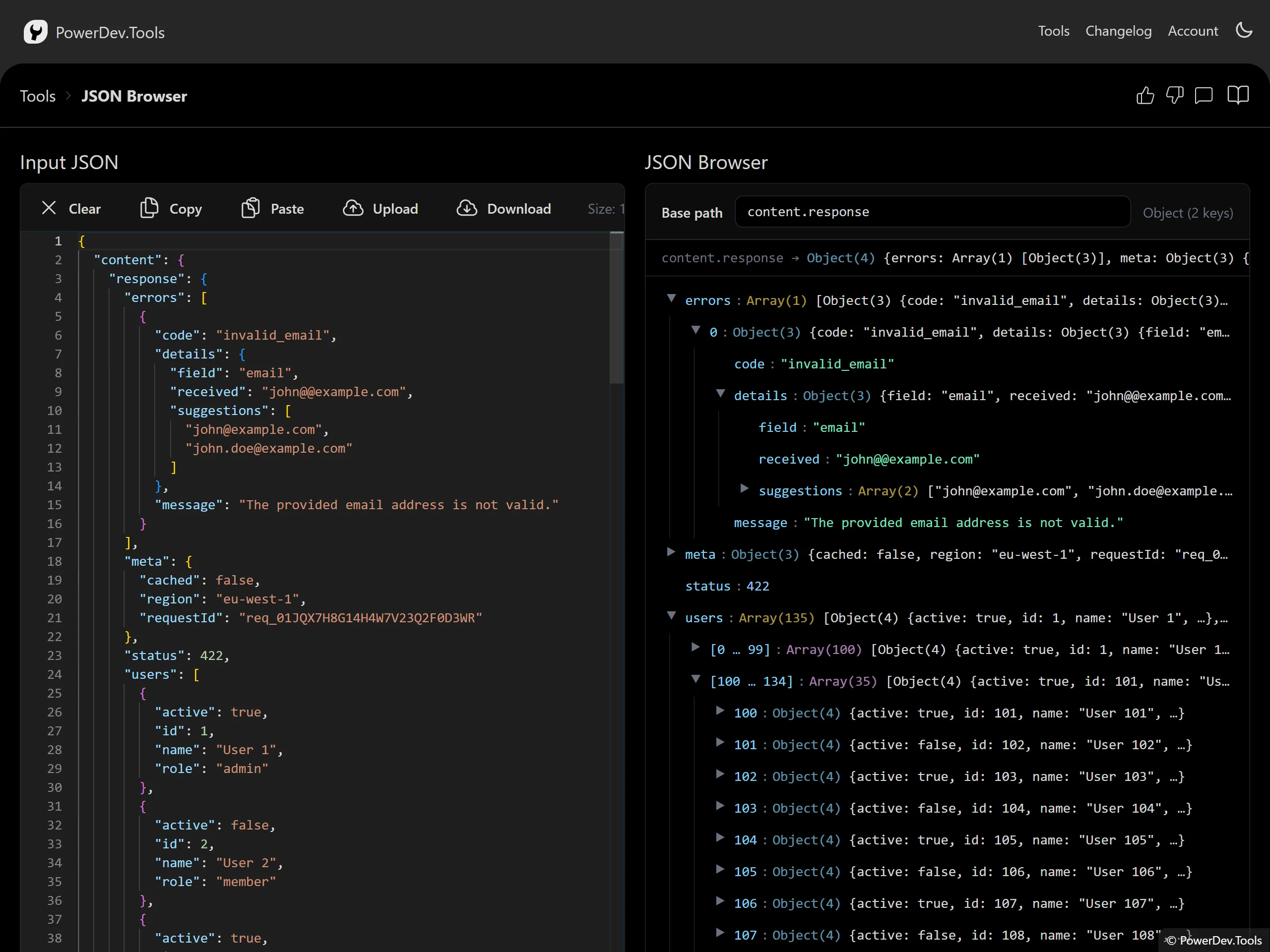 JSON Browser